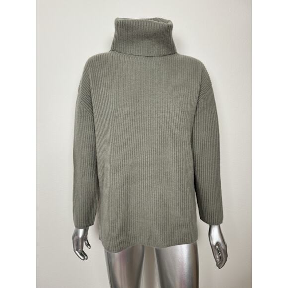 100% Cashmere Sweater Sage Green Nordstrom Signature XS - Picture 1 of 10